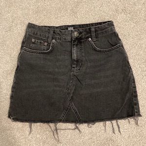 Denim mini skirt
